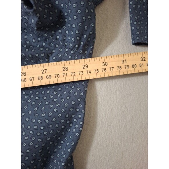 Charles Tyrwhitt Shirt Mens 3XL Blue Floral Non Iron Long Sleeve Button Up - Picture 8 of 8